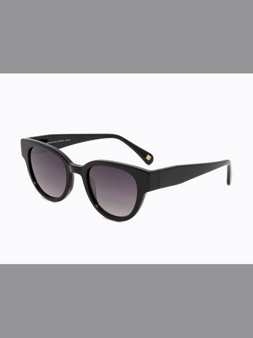 Women's Black Cat-Eye Sunglasses with Gradient Lenses